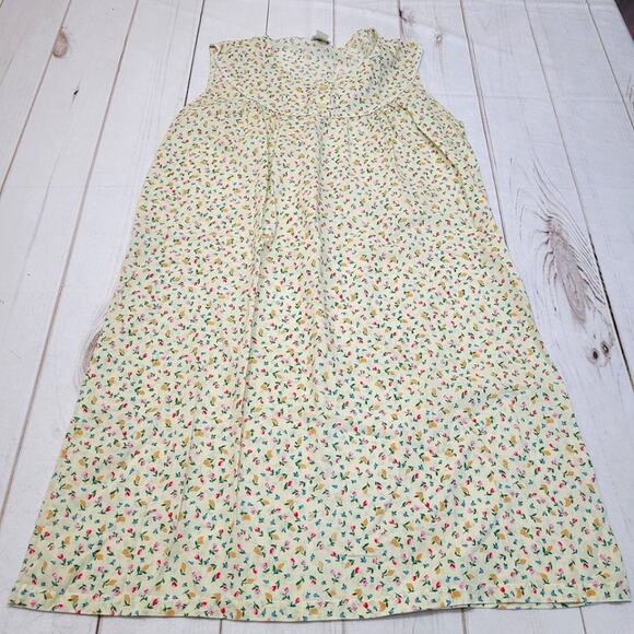 Vintage Movie Star midi nightgown floral lemon citrus pullover - Picture 1 of 8